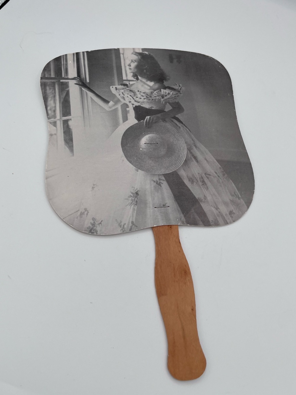 Scarlett O’Hara Paper Fan Advertising Antique Store in Georgia